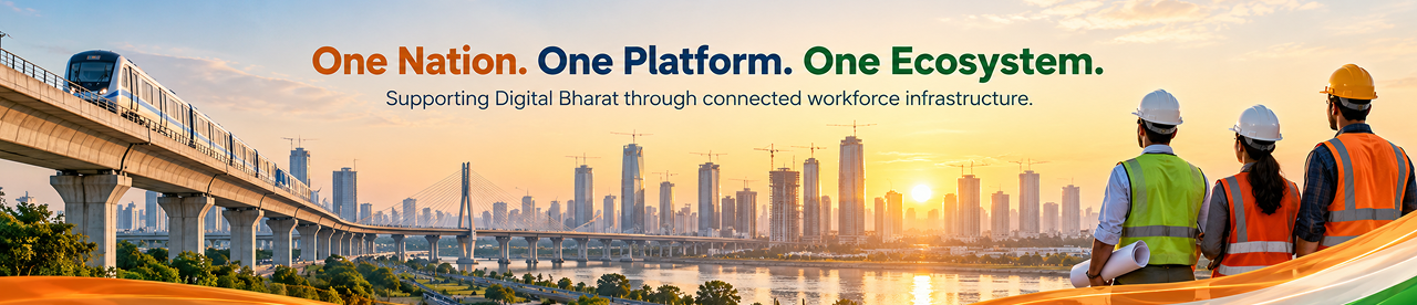 One Nation. One Platform. One Ecosystem. Supporting Digital Bharat through connected workforce infrastructure.